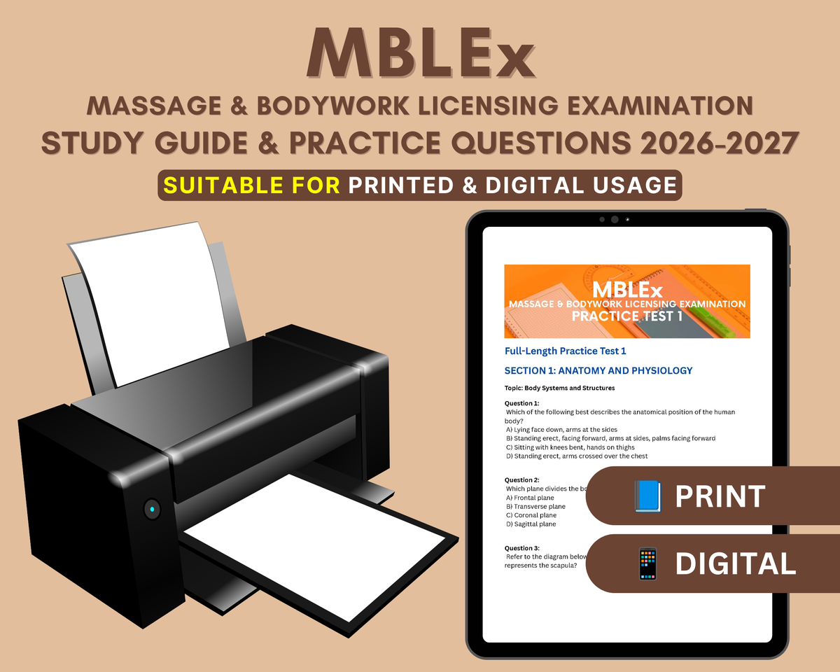 MBLEx Test Prep 2026-2027: Comprehensive Massage Therapy Exam Study Guide with In-Depth Content Review & Practice Tests