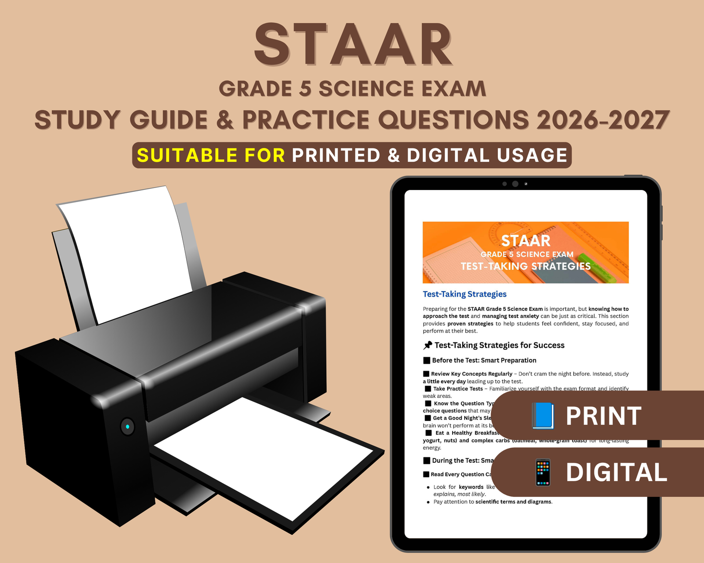 STAAR Test Prep Guide Grade 5 Science 2026-2027