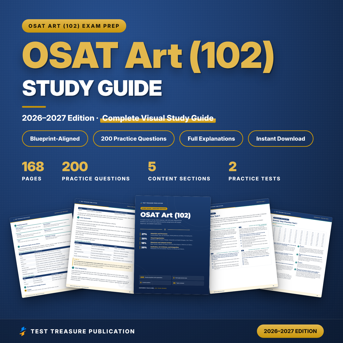 OSAT Art (102) Study Guide 2026–2027 | Oklahoma Art Teacher Certification Exam Prep + Practice Tests
