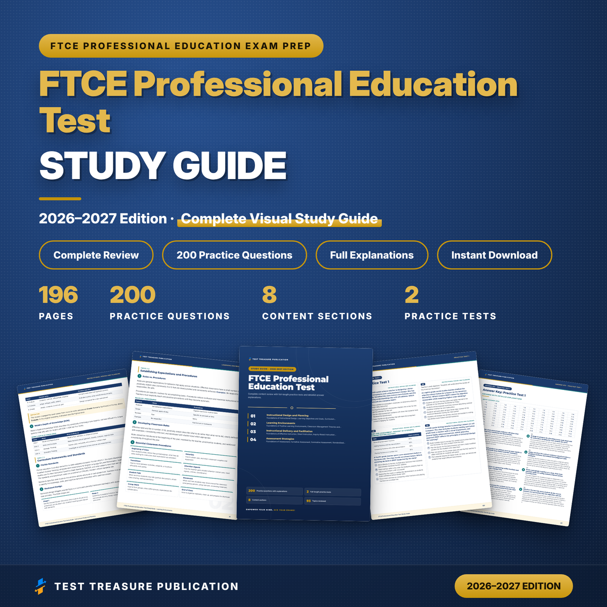 FTCE Professional Education Test 083 Study Guide 2026–2027 | Florida Teacher Certification Prep | 200 Practice Questions | PDF