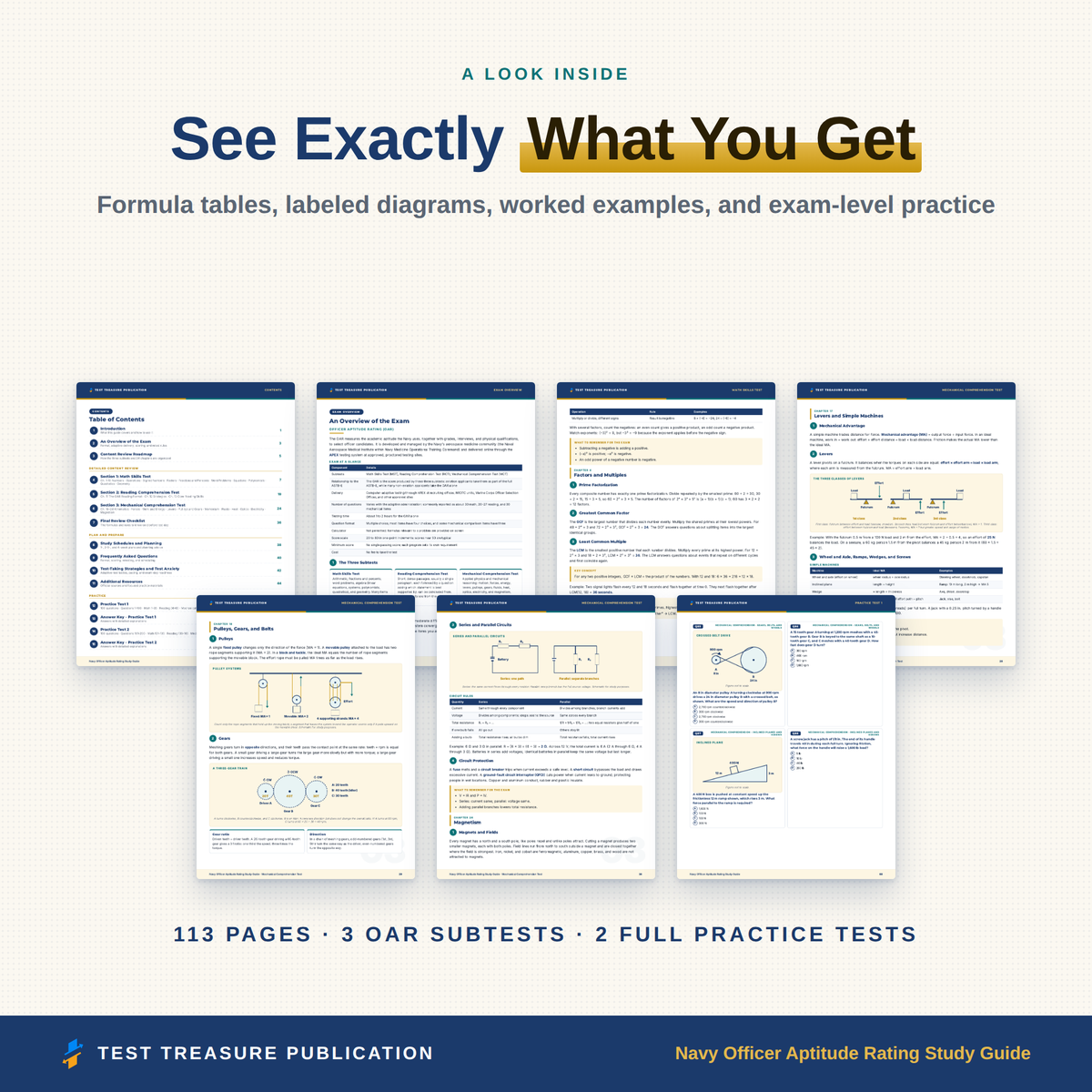 Navy Officer Aptitude Rating Study Guide 2026-2027 for the OAR, Officer Candidate School Test Prep, 200 Practice Questions, Printable PDF