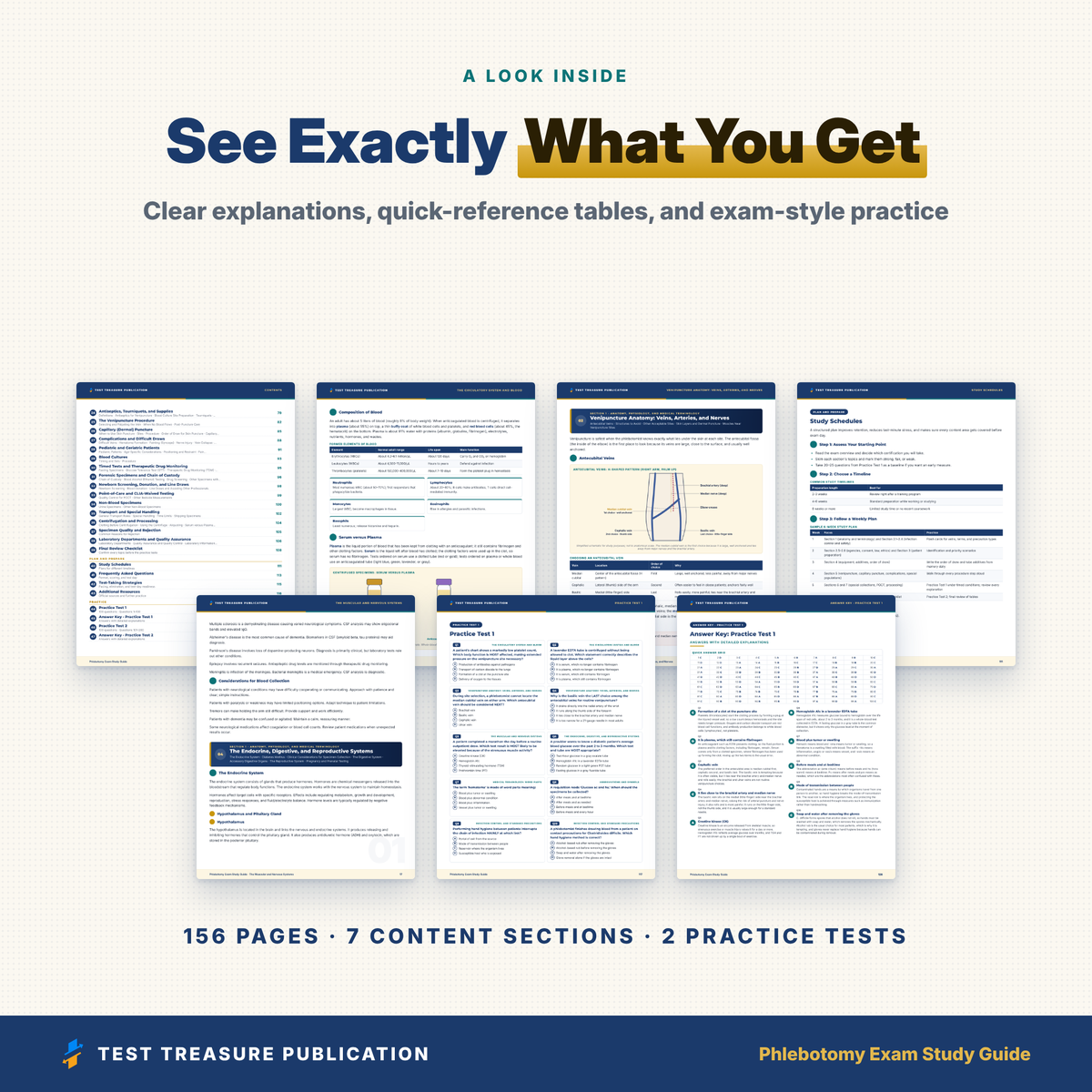 Phlebotomy Exam Study Guide 2026–2027 | NHA CPT, ASCP PBT, AMT RPT, NCCT Certification Prep + 200 Practice Questions (Digital PDF)
