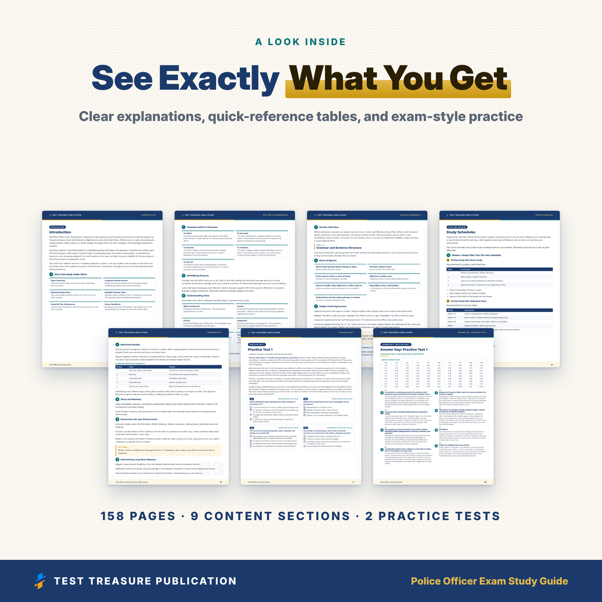 Police Officer Exam Study Guide 2026–2027 | Police Entrance Exam Prep, 200 Practice Questions, Illustrated (PDF)