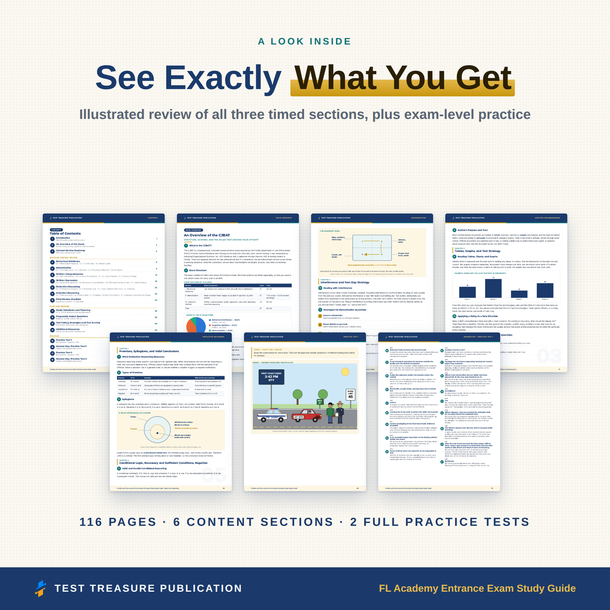 Florida Police & Corrections Academy Entrance Exam Study Guide 2026-2027, Basic Abilities Test Prep, 200 Practice Questions, PDF
