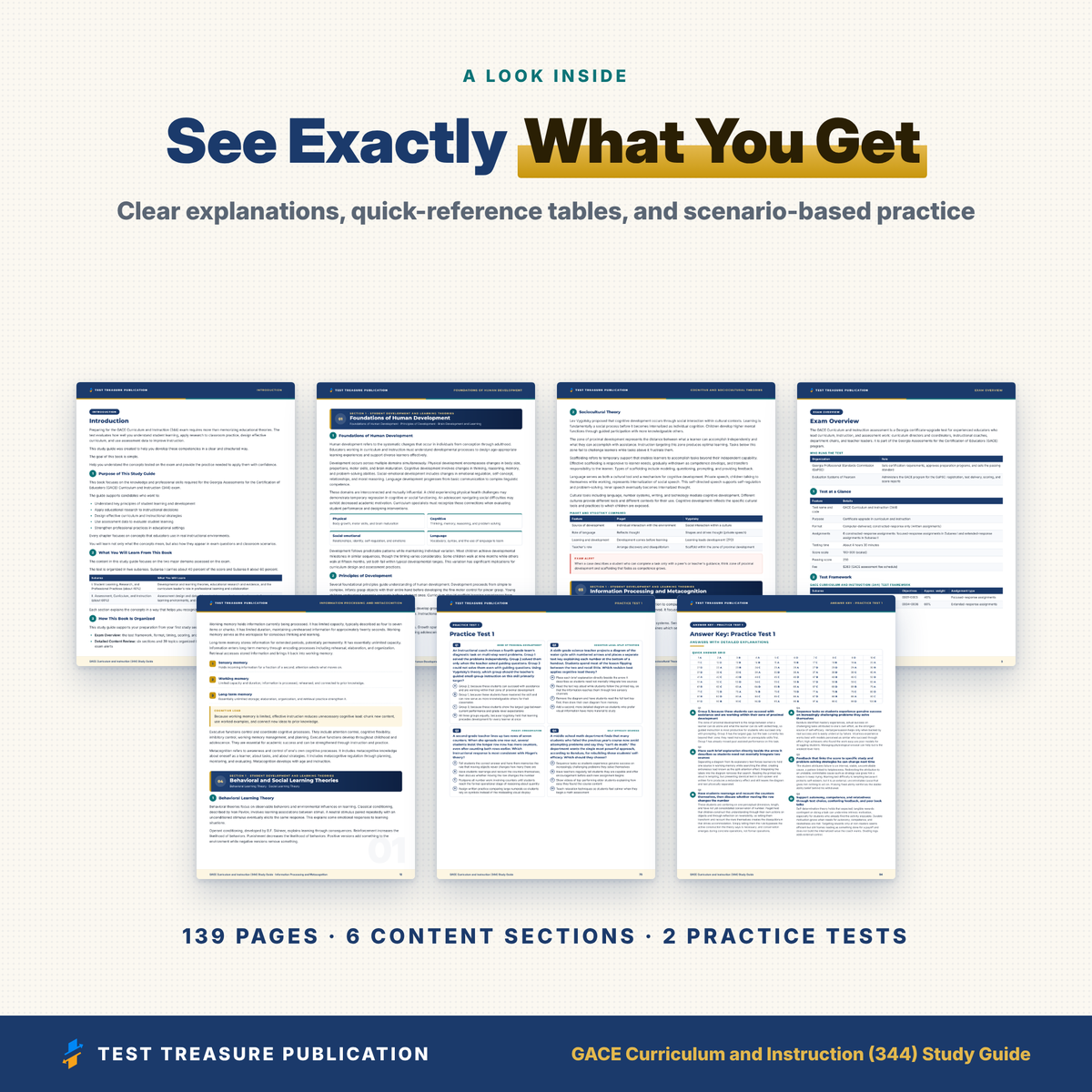 GACE Curriculum and Instruction 344 Study Guide 2026–2027 | Georgia Certificate Upgrade Test Prep | Constructed Response Practice | PDF