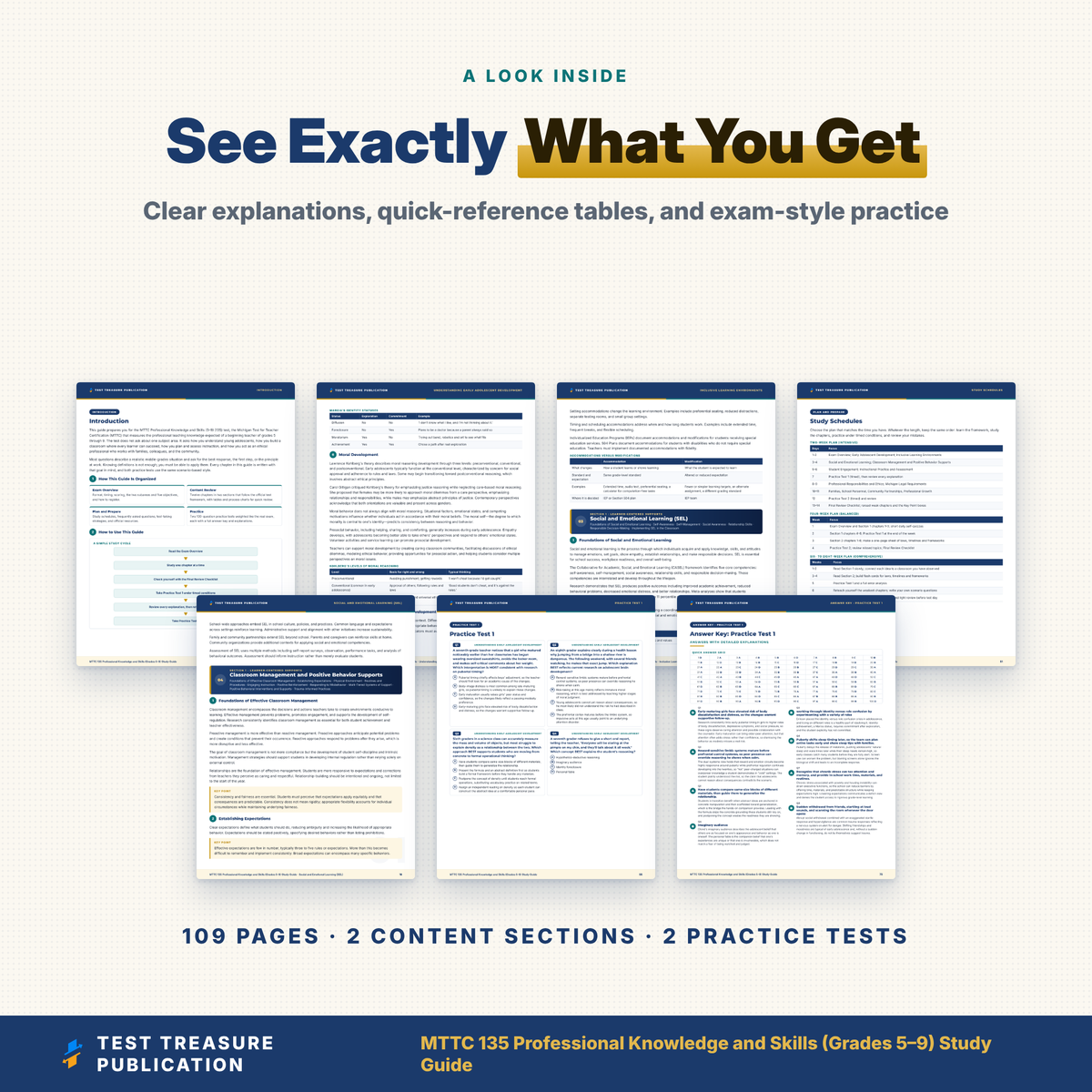 MTTC 135 Professional Knowledge and Skills 5-9 Study Guide 2026–2027 | Michigan Teacher Certification Exam Prep