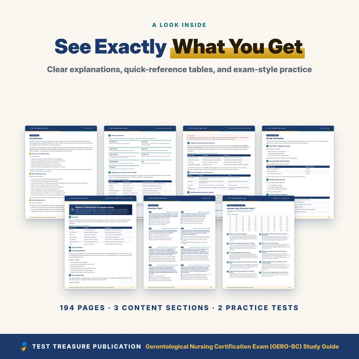 Gerontological Nursing Certification Exam (GERO-BC) Study Guide 2026-2027 | ANCC Gero Nurse Test Prep | 200 Practice Questions PDF