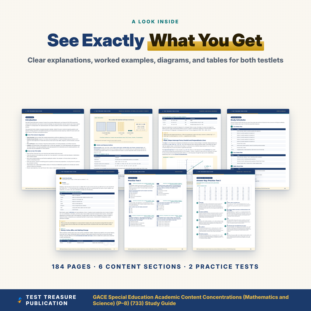 GACE 733 Special Education Math & Science P-8 Study Guide 2026–2027 | Testlets 414 & 415 Practice Tests PDF