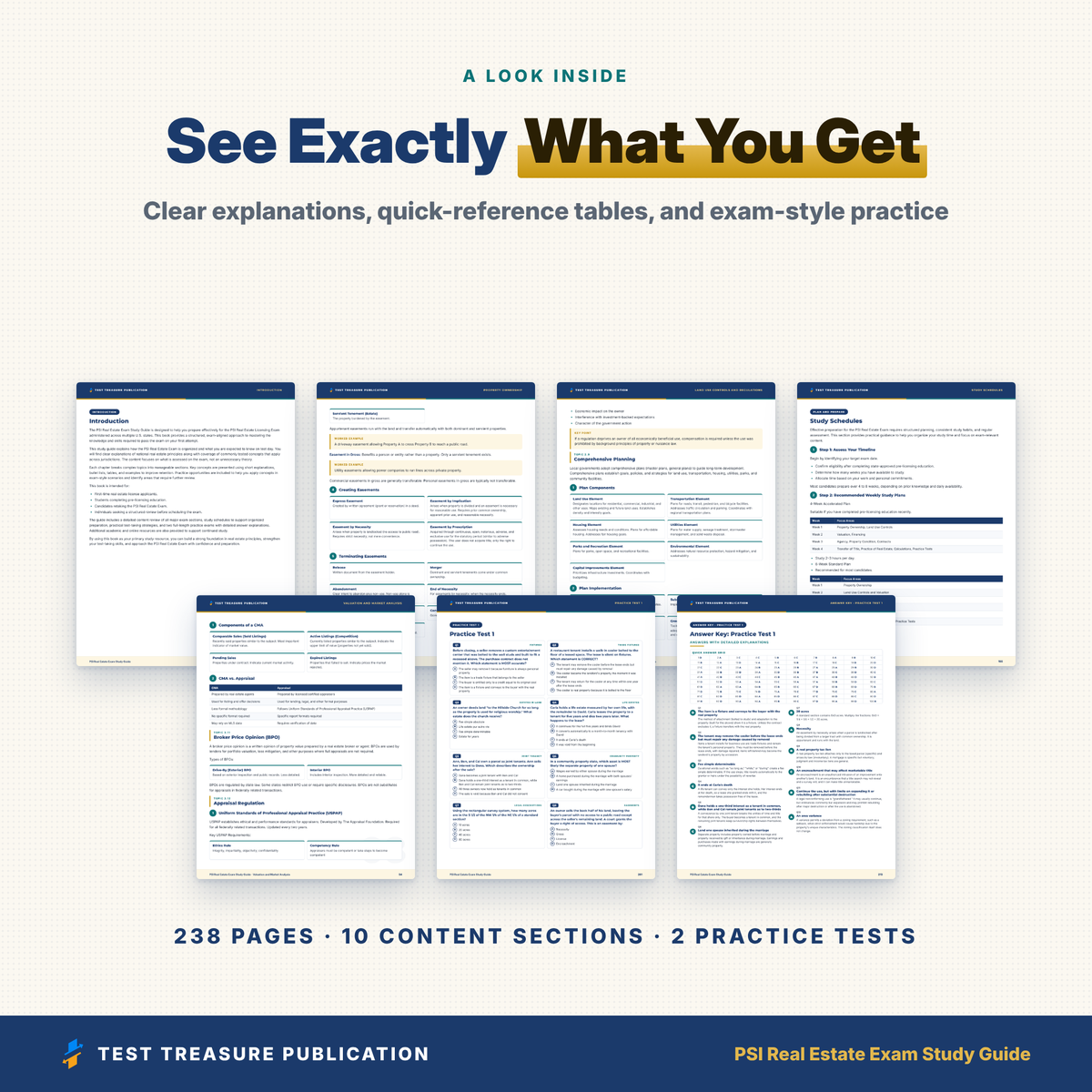 PSI Real Estate Exam Study Guide 2026–2027 | Real Estate License Exam Prep | 200 Practice Questions with Answers | National Portion | Printable PDF