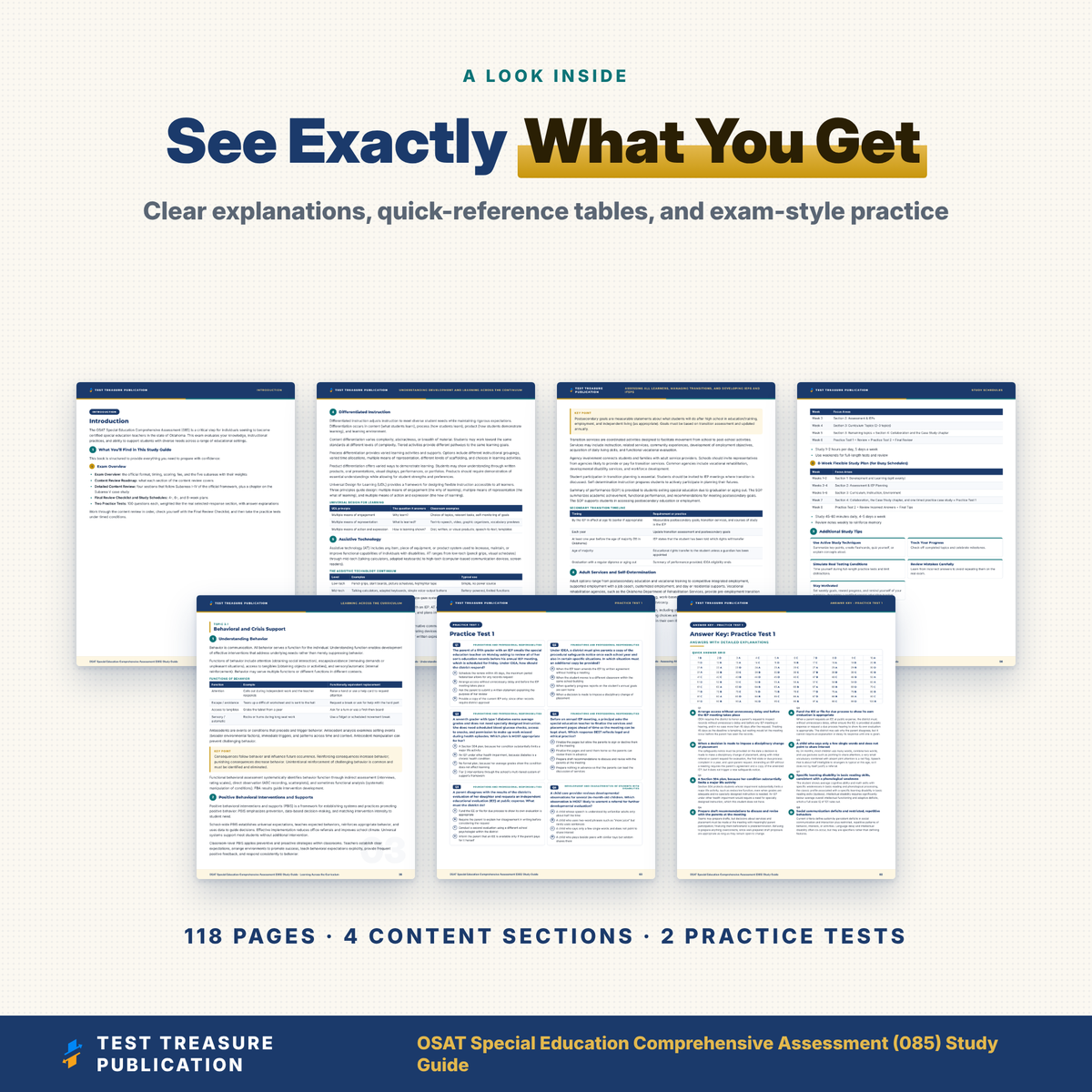 OSAT Special Education (085) Study Guide 2026–2027 | 2 Practice Tests, 200 Questions | Oklahoma SPED Teacher Certification Exam Prep PDF