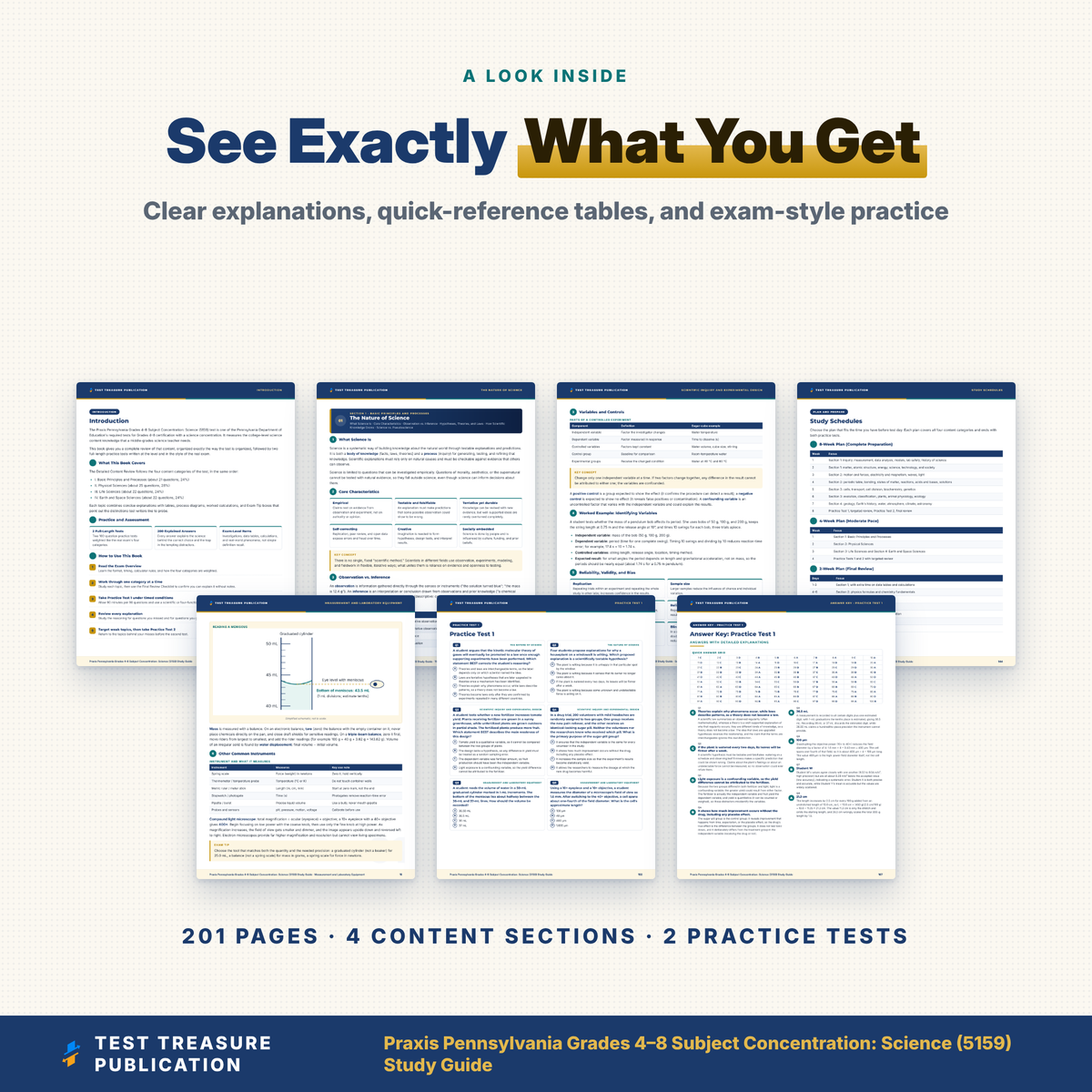 Praxis PA Grades 4-8 Science (5159) Study Guide 2026–2027 | Middle Grades Science Teacher Certification Prep