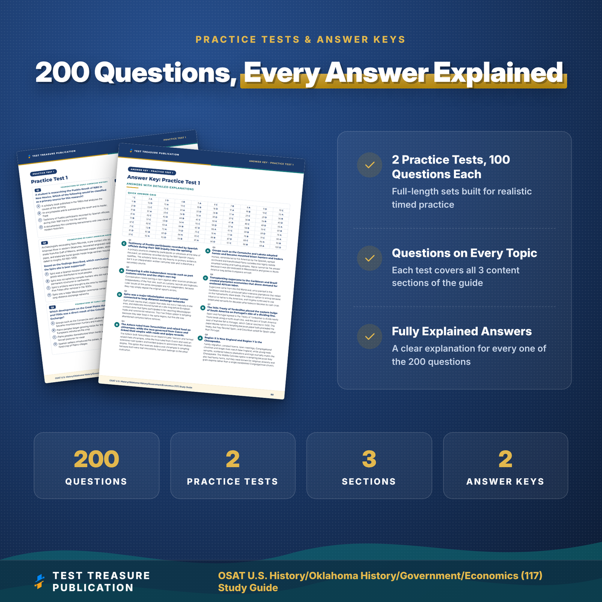 OSAT 117 US History Oklahoma History Government Economics Study Guide 2026–2027 | Oklahoma Social Studies Teacher Exam Prep