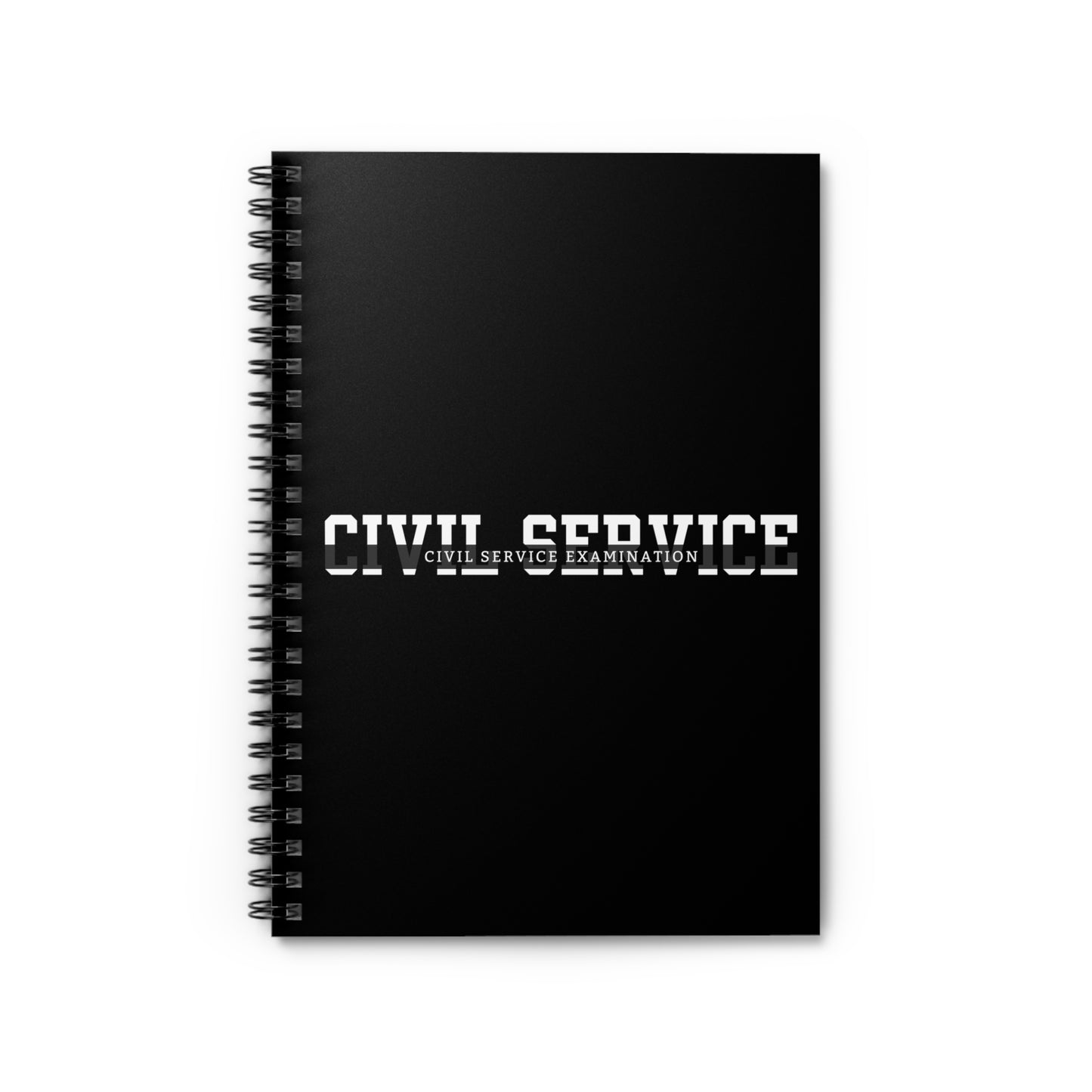 Civil Service Exam Study Notebook - Ruled Line Journal for Government Job Test Prep