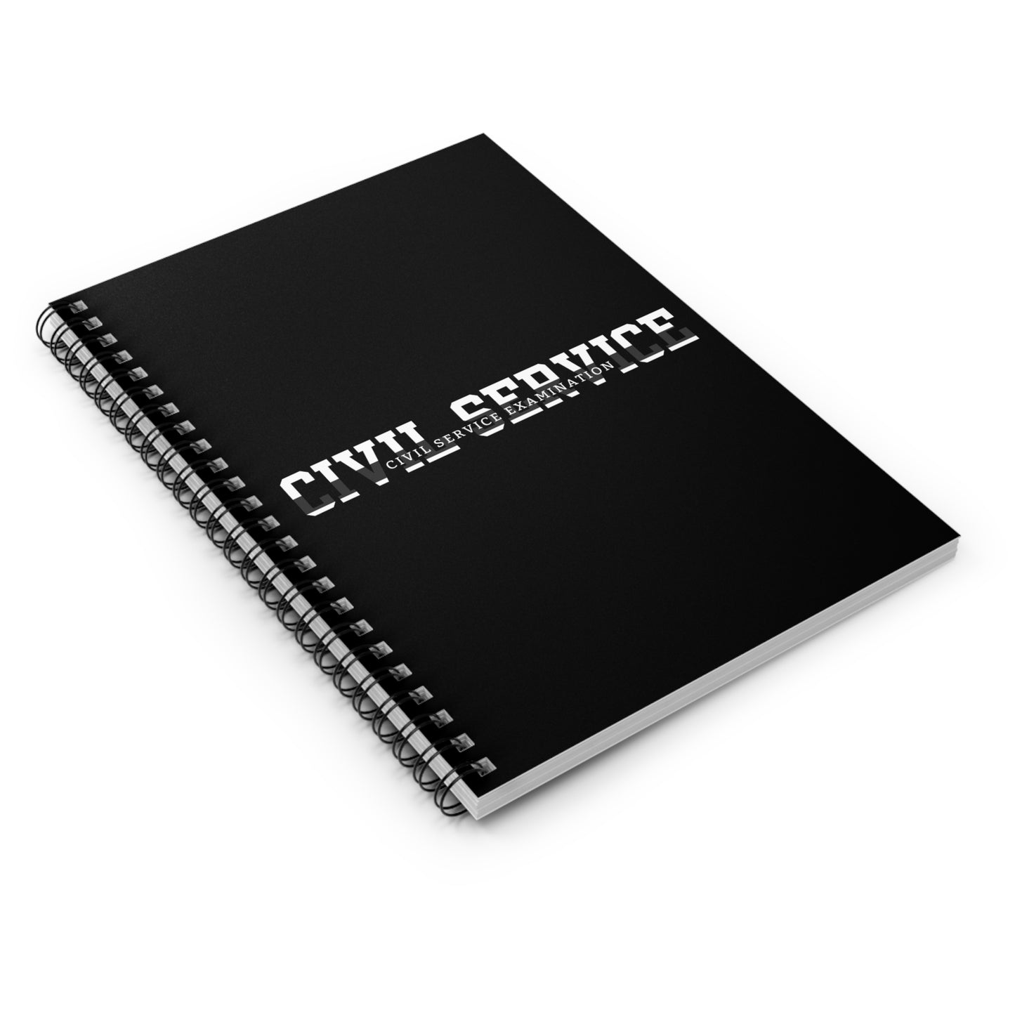 Civil Service Exam Study Notebook - Ruled Line Journal for Government Job Test Prep
