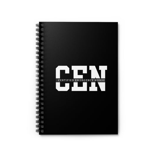 CEN Exam Prep Notebook - Certified Emergency Nurse Ruled Line Study Journal