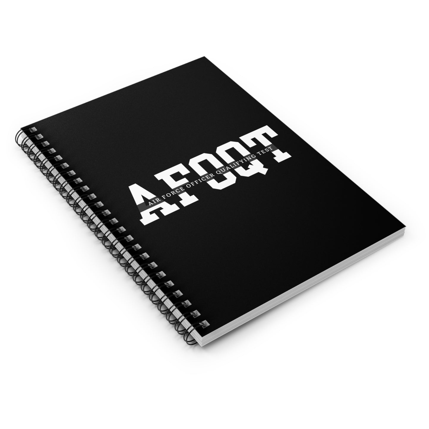 AFOQT Study Notebook - Air Force Officer Qualifying Test Ruled Line Journal