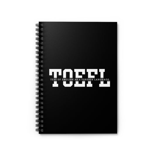 TOEFL Exam Study Notebook - Ruled Line Journal for English Language Test Preparation