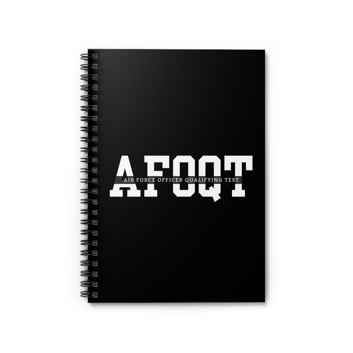 AFOQT Study Notebook - Air Force Officer Qualifying Test Ruled Line Journal