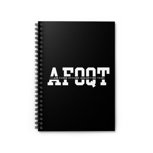 AFOQT Study Notebook - Air Force Officer Qualifying Test Ruled Line Journal