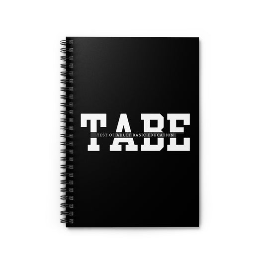 TABE Exam Prep Notebook - Adult Basic Education Test Study Journal, Ruled Line