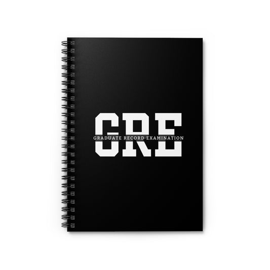 GRE Exam Prep Notebook - Graduate Record Examination Ruled Line Study Journal