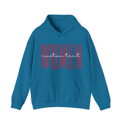 Personalized Women -  Hooded Sweatshirt