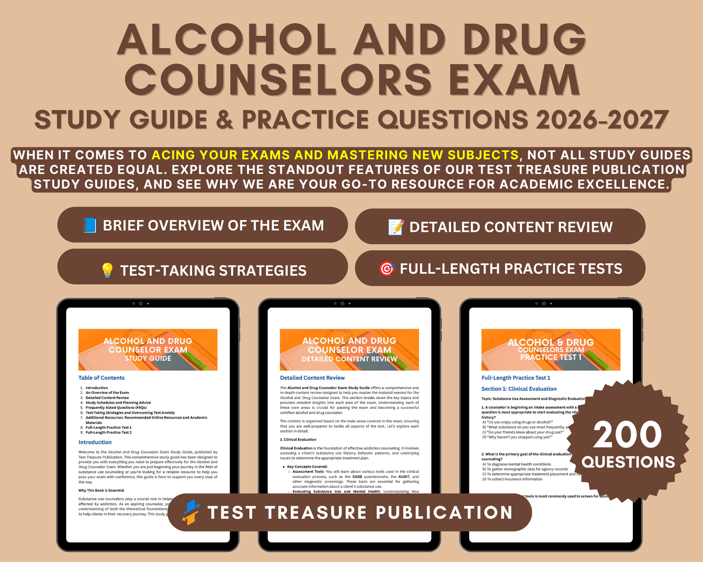 Alcohol and Drug Counselor Exam Study Guide 2026-2027