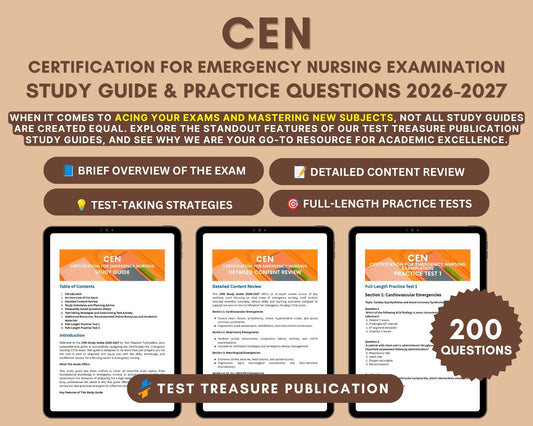 CEN Study Guide 2026-2027: Practice Questions, Detailed Answers, Tips & Strategies for Emergency Nursing Certification - CEN Exam Preparation