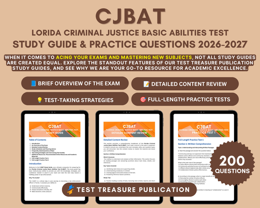 CJBAT Study Guide 2026-2027