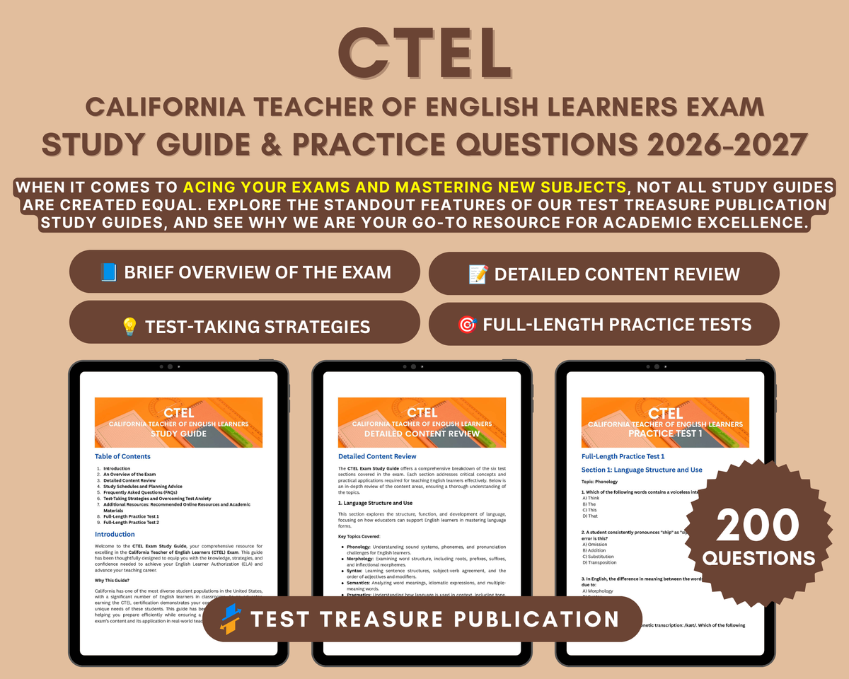CTEL Exam Study Guide 2026-2027