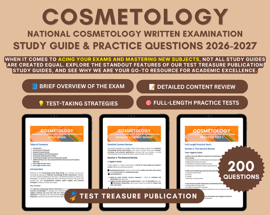 Cosmetology Exam Study Guide 2026-2027