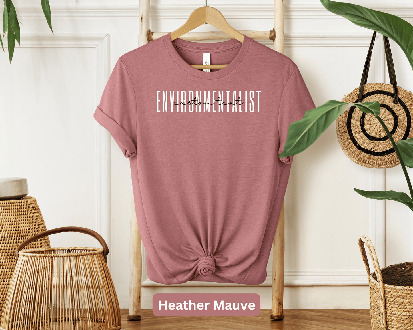 Environmentalist Personalized Shirt: Custom Name Eco Warrior, Conservation Advocate, Nature Protector, Green Activist, Sustainable Living
