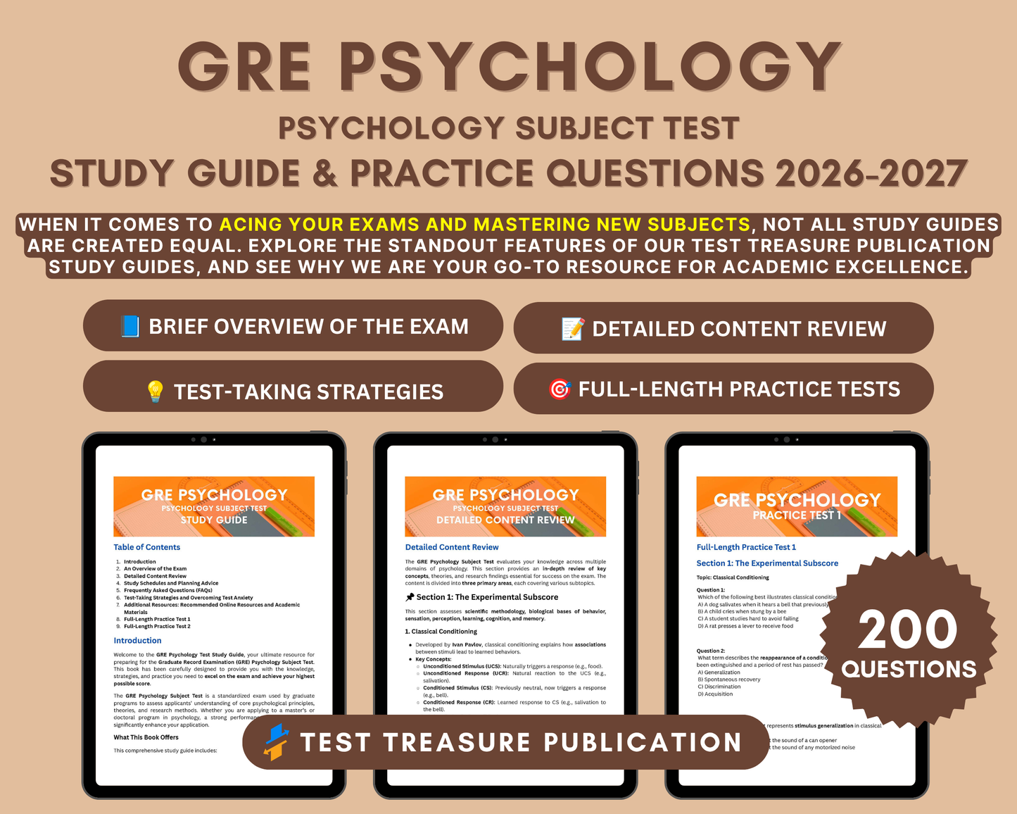 GRE Psychology Test Study Guide 2026-2027