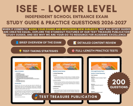 ISEE Lower Level Study Guide 2026-2027: Verbal Reasoning, Math, & Reading Comprehension Prep for Top-Tier School Admission