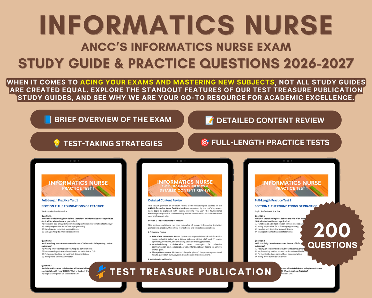 Informatics Nurse Exam Study Guide 2026-2027