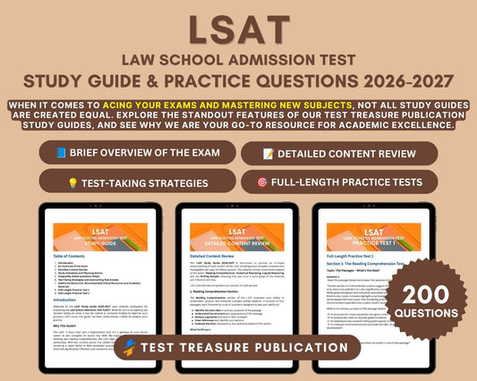 LSAT Prep Book 2026-2027: In-Depth Content Review, Practice Tests & Exam Strategies for Law School Admission Test