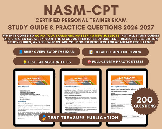 NASM CPT Study Guide 2026-2027: Personal Trainer Certification Exam Prep In-Depth Review, Practice Tests & Exam Tips