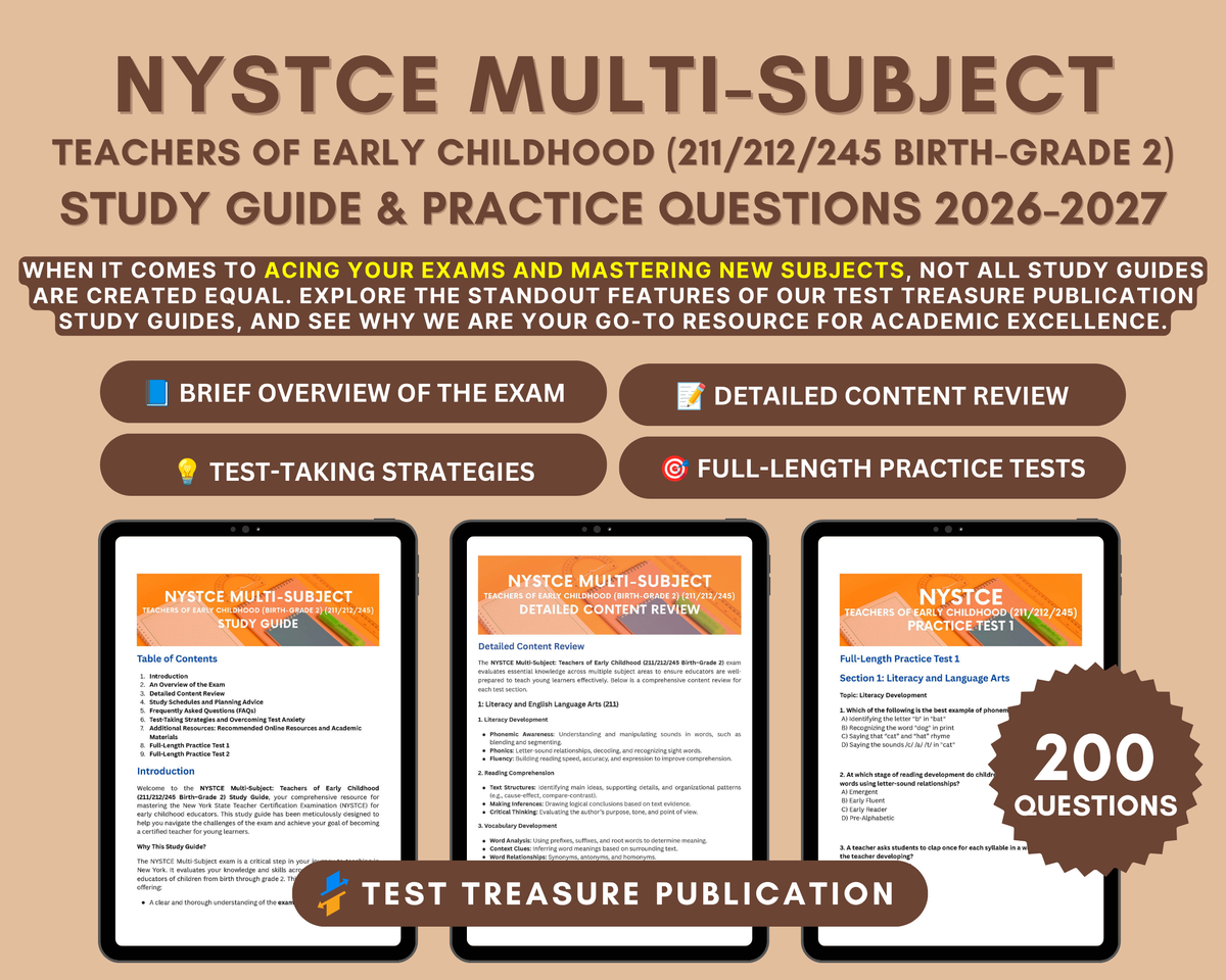 NYSTCE Multi-Subject: Teachers of Early Childhood (211/212/245 Birth-Grade 2) Study Guide 2026-2027