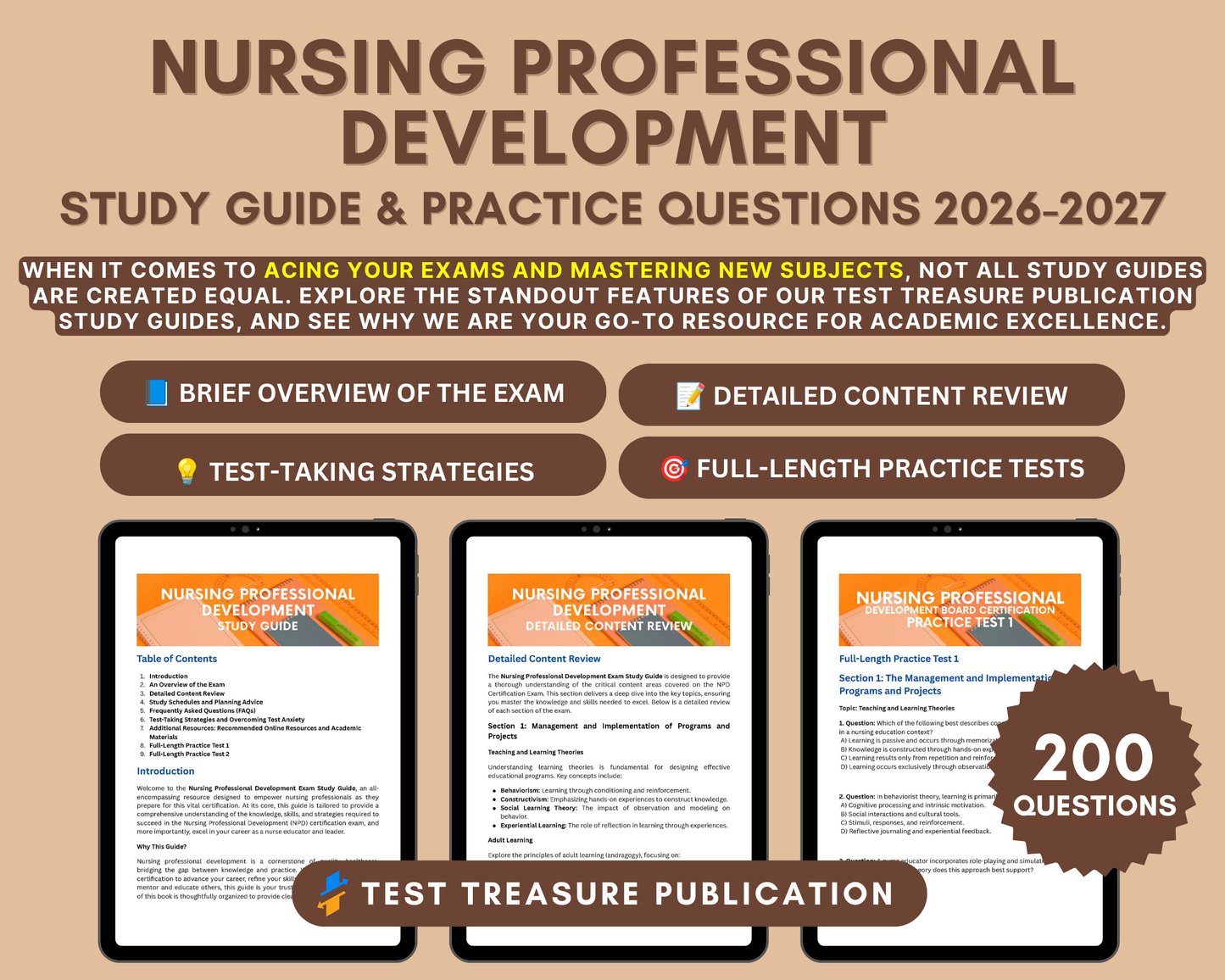 Nursing Professional Development Exam Study Guide 2026-2027