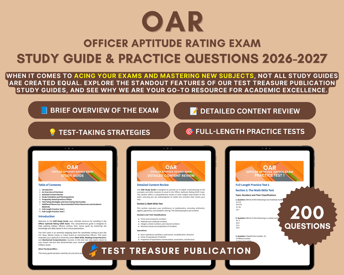 OAR Study Guide 2026-2027