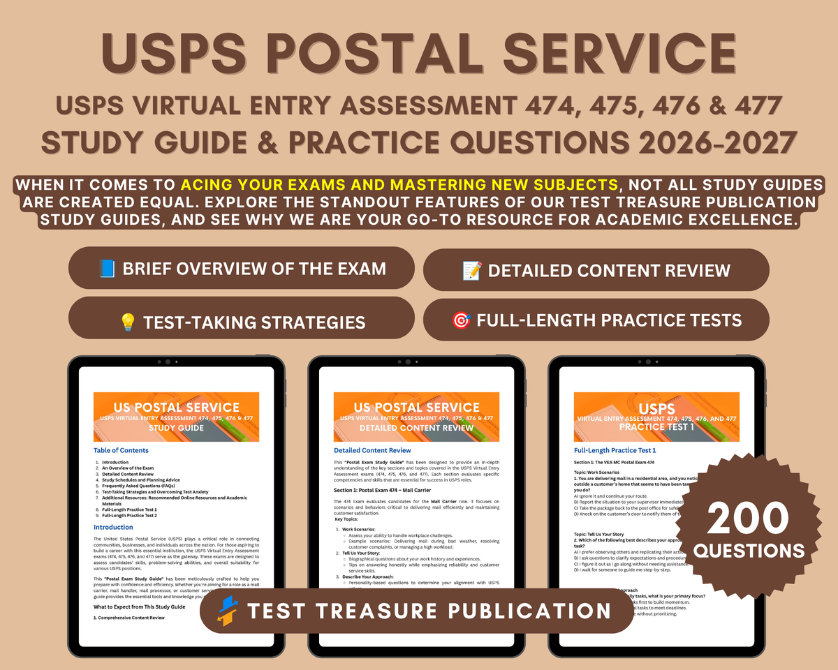 Postal Exam Study Guide 2026-2027