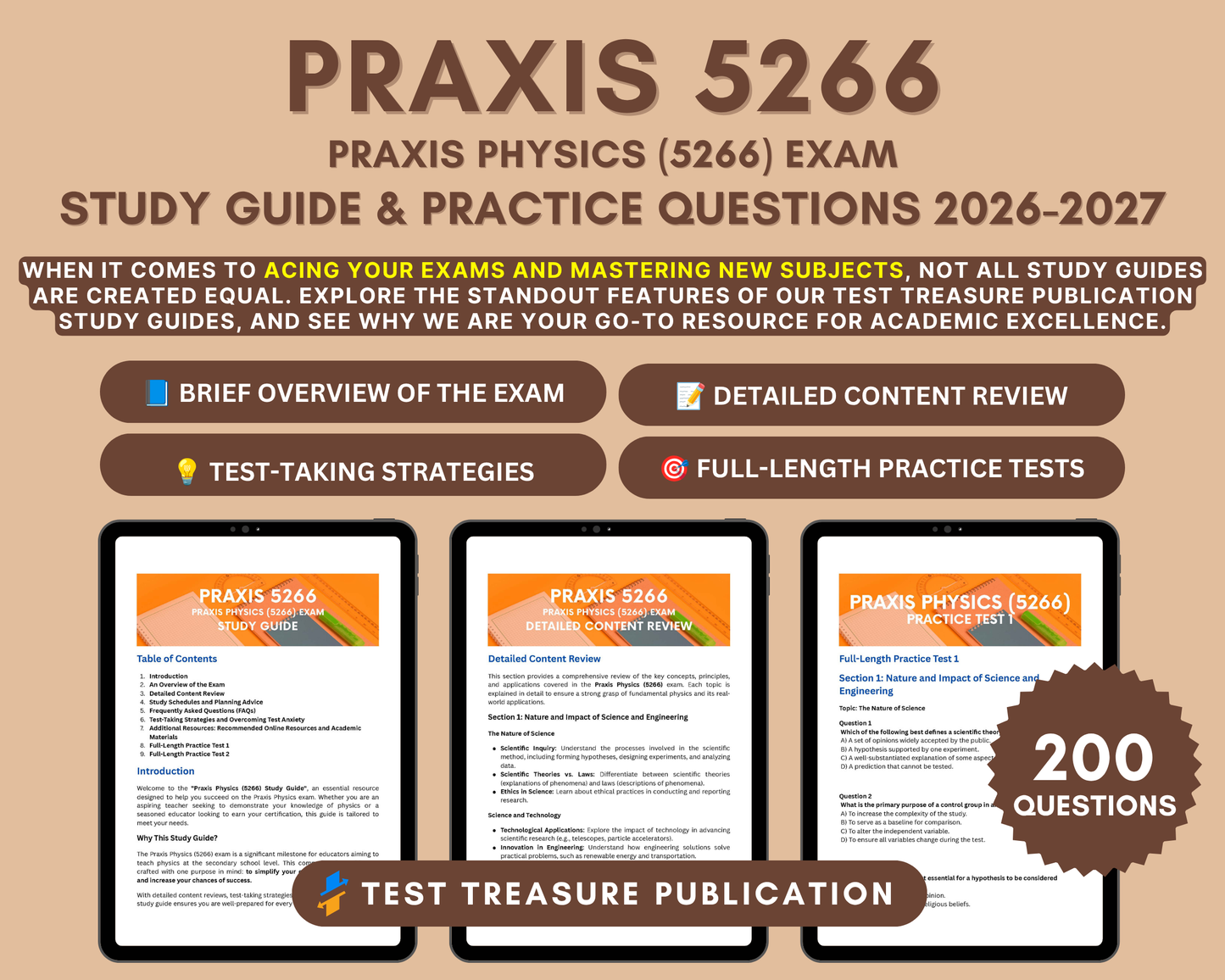 Praxis Physics (5266) Study Guide 2026-2027