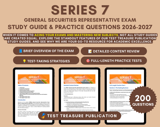 FINRA's Series 7 Exam Study Guide 2026-2027: In-Depth Content Review, Practice Tests & Exam Tips for Financial Success