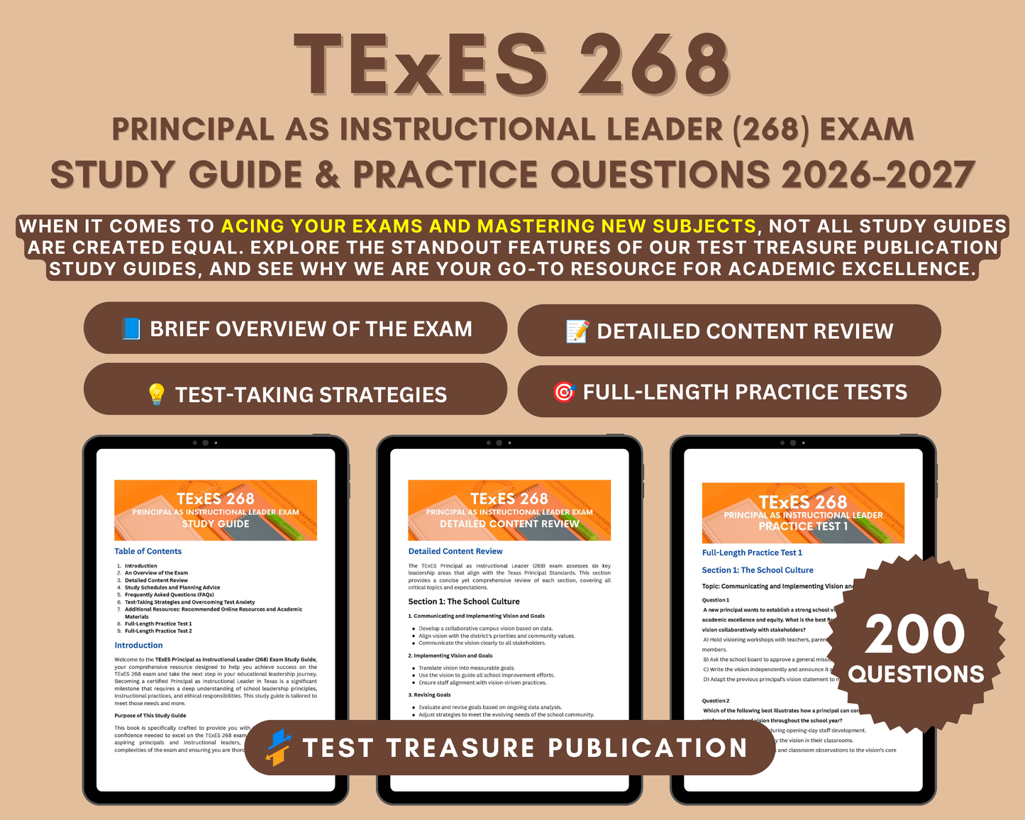 TExES Principal as Instructional Leader (268) Study Guide 2026-2027