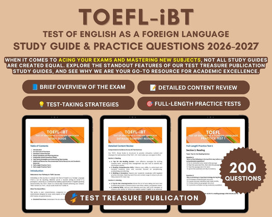 TOEFL iBT Exam Prep 2026-2027: Master English Proficiency with Comprehensive Study Material and Practice Tests