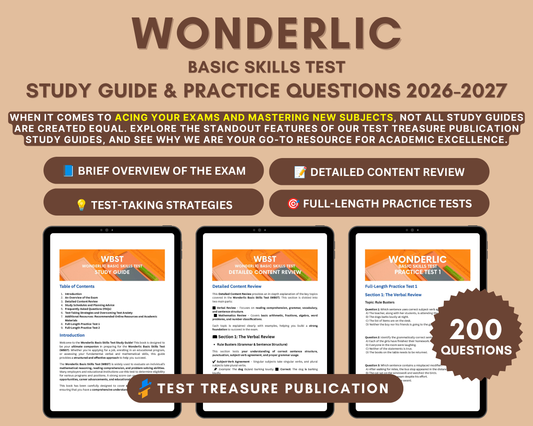 Wonderlic Basic Skills Test Study Guide 2026-2027