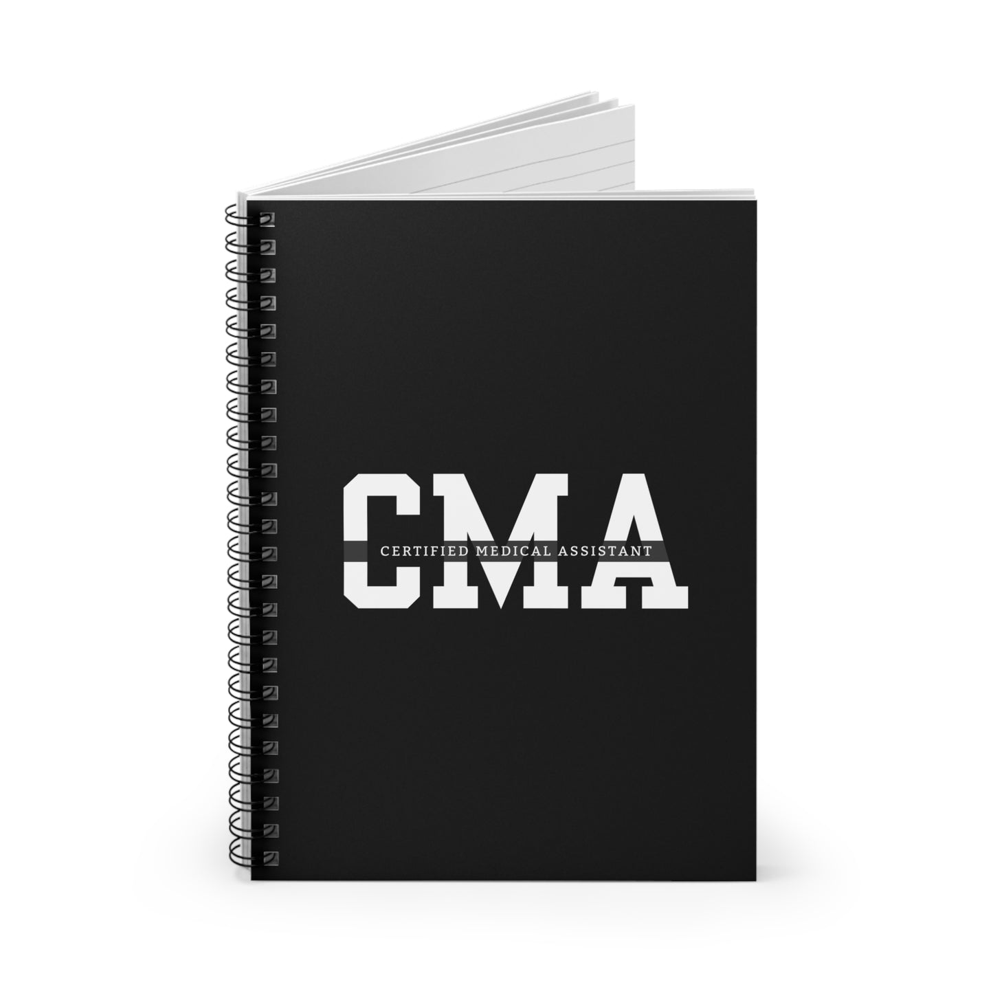 CMA Exam Prep Notebook - Certified Medical Assistant Study Journal, Ruled Line