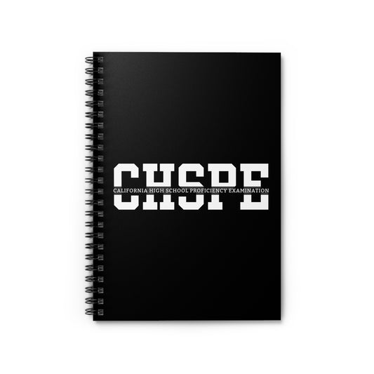 CHSPE Exam Prep Notebook - California High School Proficiency Study Journal, Ruled Line