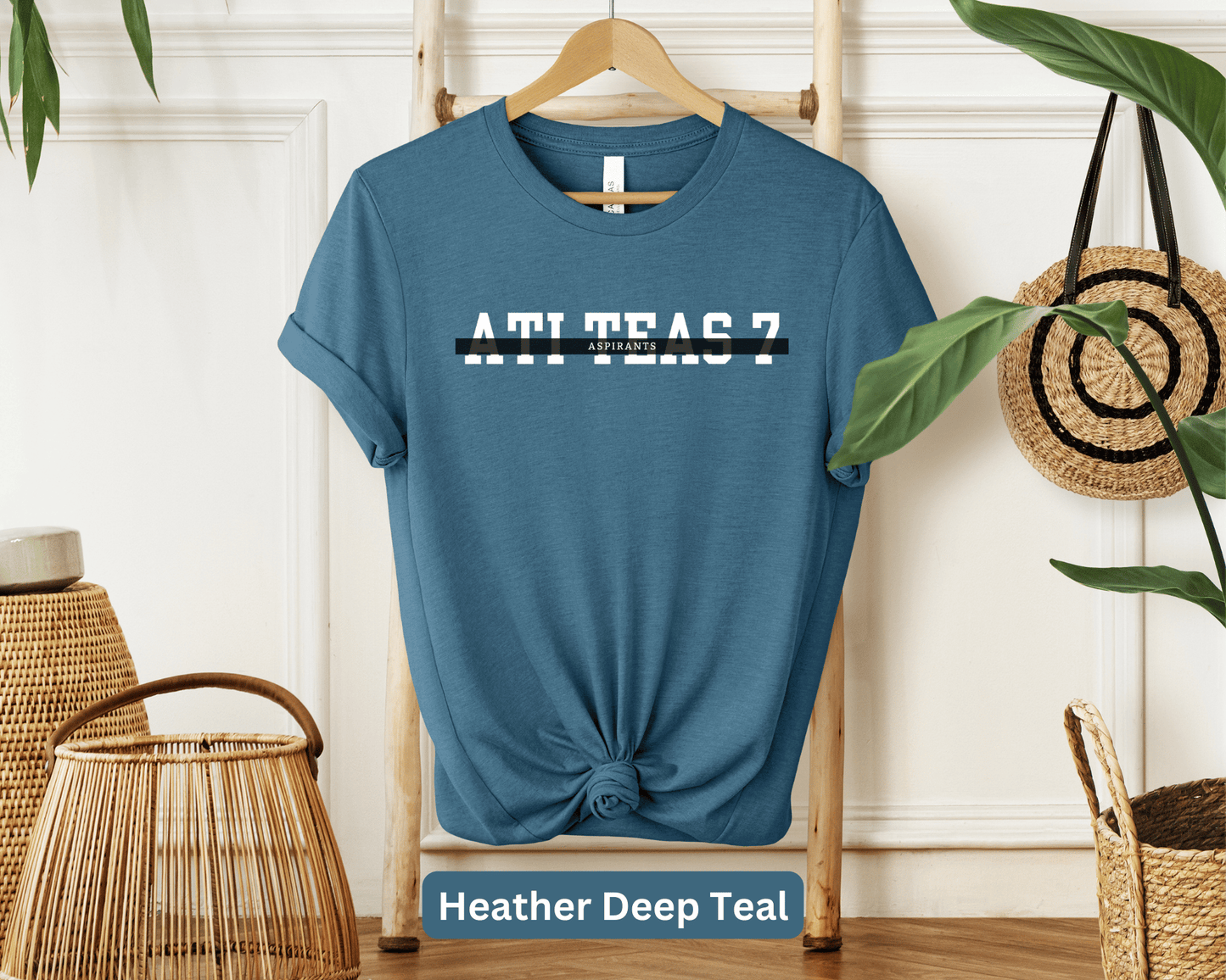 ATI TEAS 7 Test Prep T-Shirt for Nursing Students - Essential Study Guide Apparel, Exam Motivation Tee