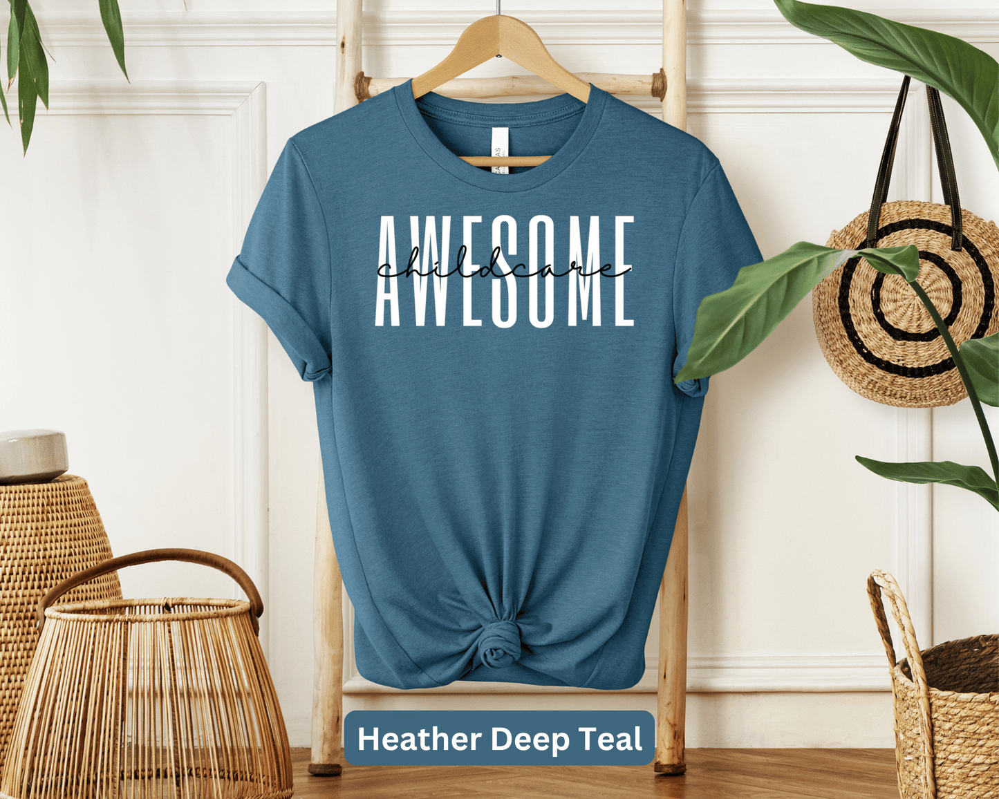 Awesome Childcare: Professional Childcare Tee, Early Education Shirt, Daycare Provider Top, Preschool Teacher Apparel, Nanny Gear